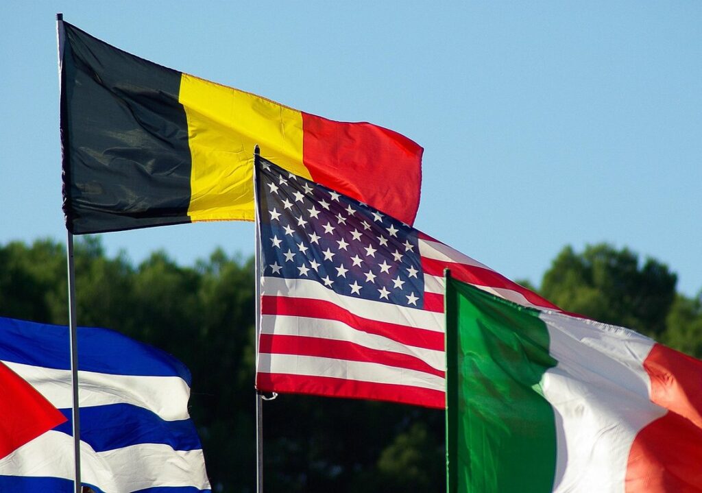 Belgian flags