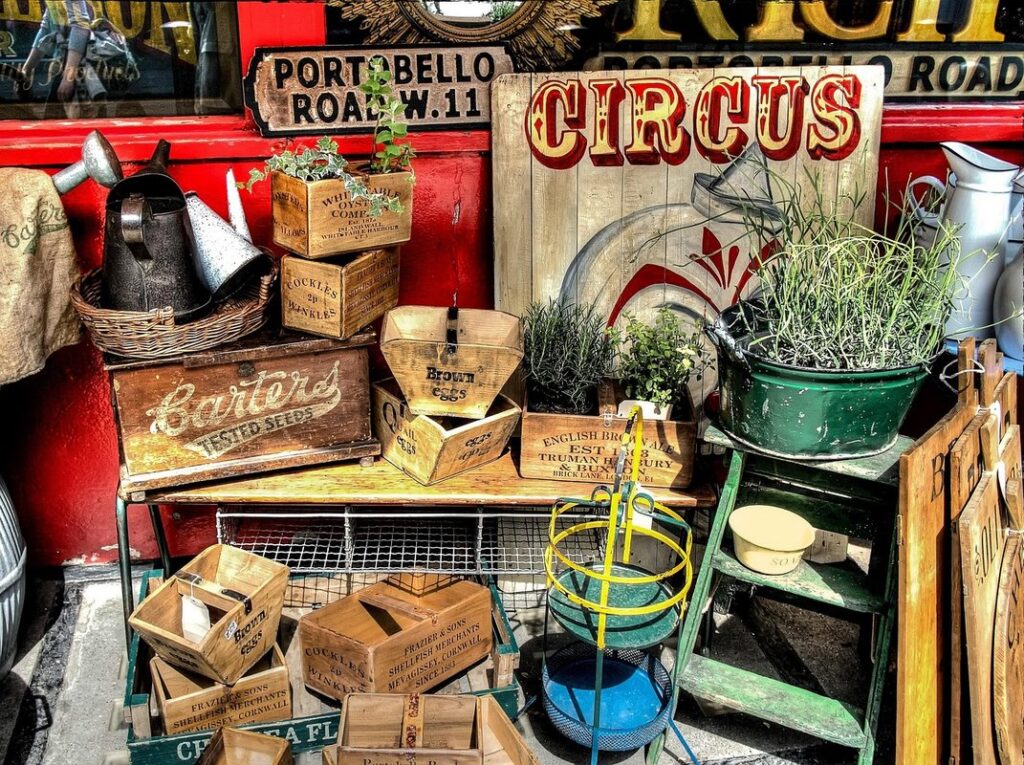 portobello road market notting hill london